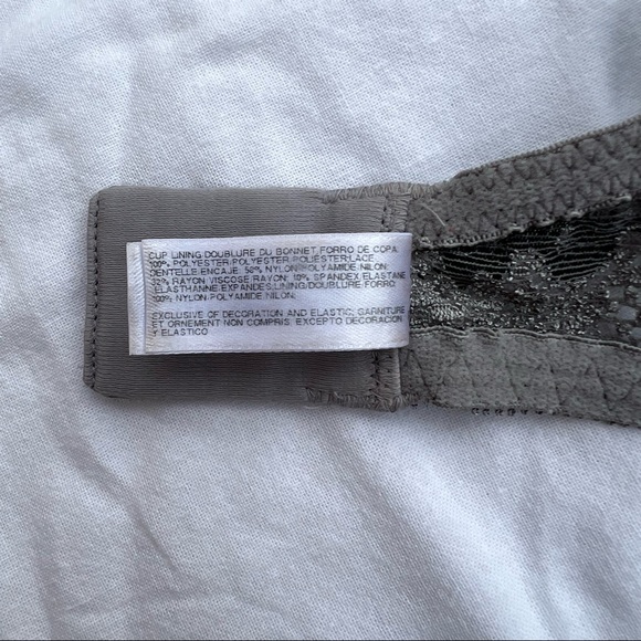 Wacoal Absolute Elegance Contour Underwire Bra, Gray & Silver, 38D - Picture 10 of 10